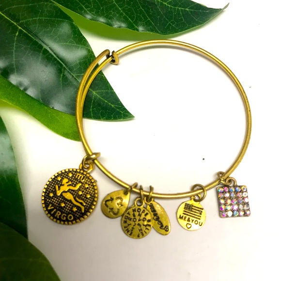 Alex & Ani Virgo Charm Bangle Bracelet - Picture 1 of 4